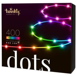 Twinkly Twinkly|Dots Smart LED Lights 400 RGB (Multicolor), 20m, przezroczysty przewód|RGB - 16M+ kolorów