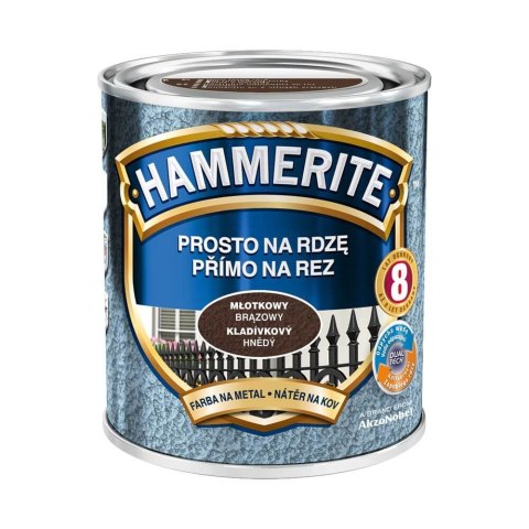 HAMMERITE EMALIA HAMMERITE MŁOTKOWY BRĄZOWY 0,7L