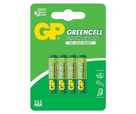 GP BATTERY BATERIA GREENCELL 1.5V AAA R3 4 SZTUKI