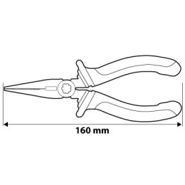 NEO SZCZYPCE WYDŁUŻONE PROSTE 160MM