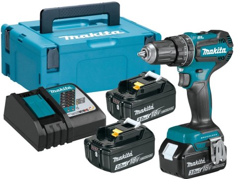 MAKITA WIERTARKO-WKRĘTARKA AKUMULATOROWA UDAROWA BLDC 18V 3*3.0AH