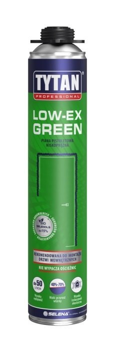 TYTAN PIANKA PISTOLETOWA NISKOPRĘŻNA LOW-EX GREEN 750ML