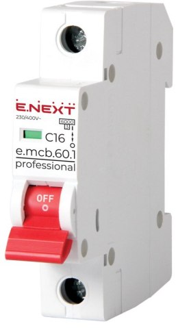 ENEXT WYŁĄCZNIK NADPRĄDOWY MCB.PRO60 1P C16A 6KA