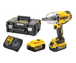 DEWALT KLUCZ UDAROWY XR 1/2'' 18V 2*5.0AH + KUFER