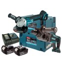 MAKITA ZESTAW COMBO LI-LON 18V DGA504+DHR241 2*5.0AH MAKPAC