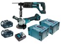 MAKITA ZESTAW COMBO LI-LON 18V DGA504+DHR241 2*5.0AH MAKPAC