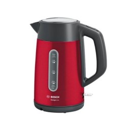 Bosch Bosch | Kettle | DesignLine TWK4P434 | Electric | 2400 W | 1.7 L | Stainless steel | 360° rotational base | Red/Black