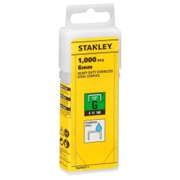 STANLEY ZSZYWKI ZE STALI NIERDZEWNEJ G 6MM, 1000SZT