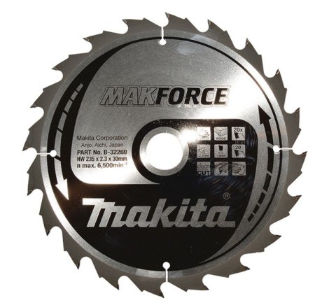 MAKITA PIŁA SPIEKOWA DO DREWNA MAKFORCE 235*30 20Z