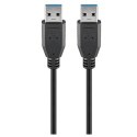 Goobay Goobay Kabel USB 3.0 męski typ A do męski typ A 3 m Czarny