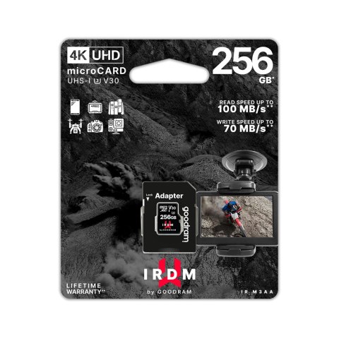 Karta pamięci microSD 256 GB UHS-I U3 Goodram z adapterem