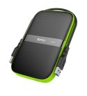 Dysk zewnętrzny HDD Silicon Power Armor A60 (1TB; 2.5"; USB 3.2; 5400 obr/min; Green-Black; SP010TBPHDA60S3K)