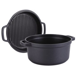 GARNEK Z PATELNIĄ GRILLOWĄ 3,3L 24cm MAESTRO MR-4124