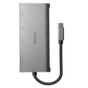 Lindy 43278 stacja dokująca USB 3.2 Gen 1 (3.1 Gen 1) Type-C Szary