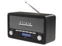 Radio Denver DAB-18 Retro Bluetooth - DAB/DAB+/FM - Stereo - Szare