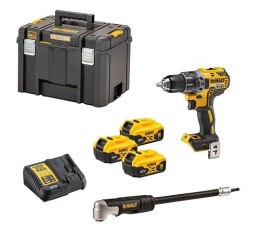 DEWALT WIERTARKO-WKRĘTARKA AKUMULATOROWA BL 18V 3*5.0AH + ACC