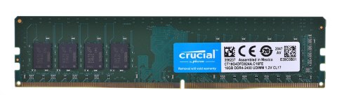 Pamięć Crucial CT16G4DFD824A (DDR4 UDIMM; 1 x 16 GB; 2400 MHz; CL17)