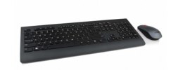 Lenovo 4X30H56829 klawiatura Dołączona myszka Uniwersalne RF Wireless QWERTY US English Czarny