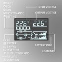 QOLTEC ZASILACZ AWARYJNY UPS 1KVA | 1000W | POWER FACTOR 1.0 | LCD | EPO | USB | ON-LINE