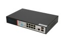 Extralink VICTOR | Switch PoE | 8x Gigabit PoE/PoE+, 2x SFP, 1x Port Konsolowy, 150W, Zarządzalny