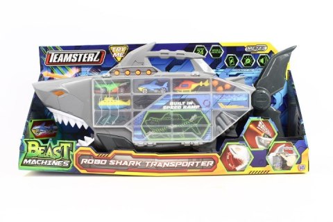 Pojazd Transporter Robo Rekin ROBO SHARK z autkami wyścigowymi TEAMSTERZ 1417446 p3