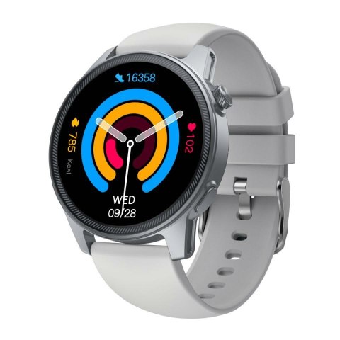 Denver SWC-392GR smartwatch / zegarek sportowy 3,63 cm (1.43") AMOLED Cyfrowy 466 x 466 px Ekran dotykowy Szary