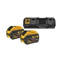 Zestaw flexvolt 2x9.0Ah+ład.DEWALT DCB132X2-QW