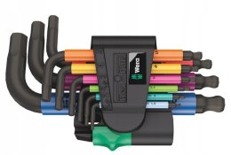 WERA ZESTAW KLUCZY TRZPIENIOWYCH 950/9 HEX-PLUS MULTICOLOUR