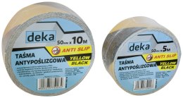 DEKA TAŚMA ANTYPOŚLIZGOWA ANTI SLIP YELLOW-B50MM*10M CZARNA/ŻÓŁTA