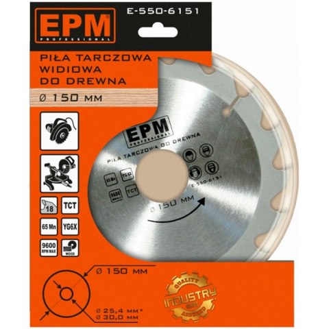 EPM PIŁA SPIEKOWA 150MM 40 ZĘBÓW