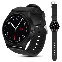 Smartwatch inteligentny zegarek RS100 NanoRS bluetooth krokomierz monitor snu pomiar tętna czarny