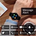 Smartwatch inteligentny zegarek RS100 NanoRS bluetooth krokomierz monitor snu pomiar tętna czarny