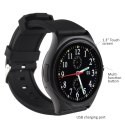 Smartwatch inteligentny zegarek RS100 NanoRS bluetooth krokomierz monitor snu pomiar tętna czarny