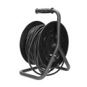 Przedłużacz bębnowy, 4 gniazda 2P+Z (schuko), kabel PVC H05VV-F 3x1,5mm?, długość - 25m, STAŁE GNIAZDA, termik, przesłony torów 