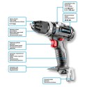 Wiertarko-wkrętarka akumulatorowa bezszczotkowa Energy+ 18V, Li-Ion, 13 mm, bez akumulatora