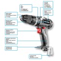 Wiertarko-wkrętarka akumulatorowa bezszczotkowa z udarem Energy+ 18V, Li-Ion, 13 mm, bez akumulatora