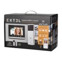 Extel Wave, bezprzewodowy zestaw wideo domofonowy, monitor 7", dotykowy, menu OSD, WI-FI + APP na telefon, sterowanie bramą, za