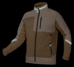 Bluza softshell OUTDOOR, beżowa, rozmiar L