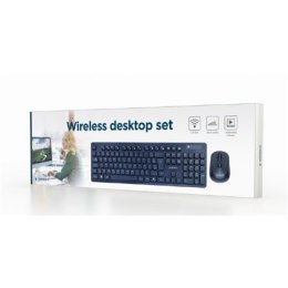 Gembird Gembird | Black | Wireless desktop set | KBS-WCH-03 | Keyboard and Mouse Set | Wireless | Mouse included | US | Black | US | 380