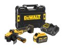 DEWALT SZLIFIERKA KĄTOWA AKUMULATOROWA 125 MM XR 18V 1*6.0AH T-STAK