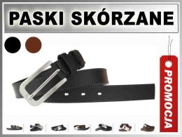 D5/S Pasek DAMSKI SKÓRZANY 2,5cm Wąski 2 KOLORY