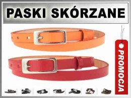 DSP-1 Pasek DAMSKI SKÓRZANY Wąski 1,5cm KOLORY