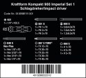 WERA WKRĘTAK UDAROWY KRAFTFORM KOMPAKT 900 IMPERIAL, SET 1, 19CZ.