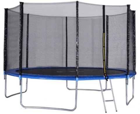 Trampolina ogrodowa 374CM/12FT siatka/drabinka 6052340240350