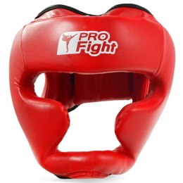 ND05_K4499-SR Kask bokserski Profight 705 PU czerwony senior