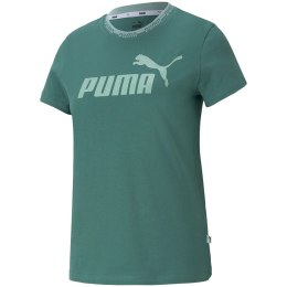 ND05_K11399-S 585902 45 Koszulka damska Puma Amplified Graphic Tee zielona 585902 45 r.S