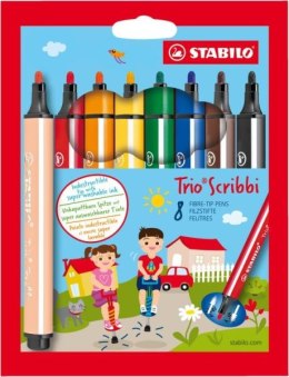 ND17_SZ-78260 Flamastry 8 kolorów STABILO Trio Scribbi etui kartonowe 368