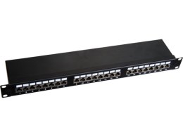 Patch panel 1U/19 cali STP ekranowany 24 porty kat. 5E złącza LSA półka montażowa Q-LANTEC