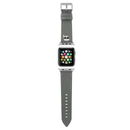 ND38_KLAWLOKHG Karl Lagerfeld Saffiano Karl Head ? Pasek do Apple Watch 42/44/45 mm (srebrny)