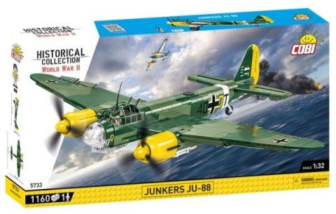 ND17_CB-5733 COBI 5733 Historical Collection WWII Samolot Junkers JU-88 1160 klocków